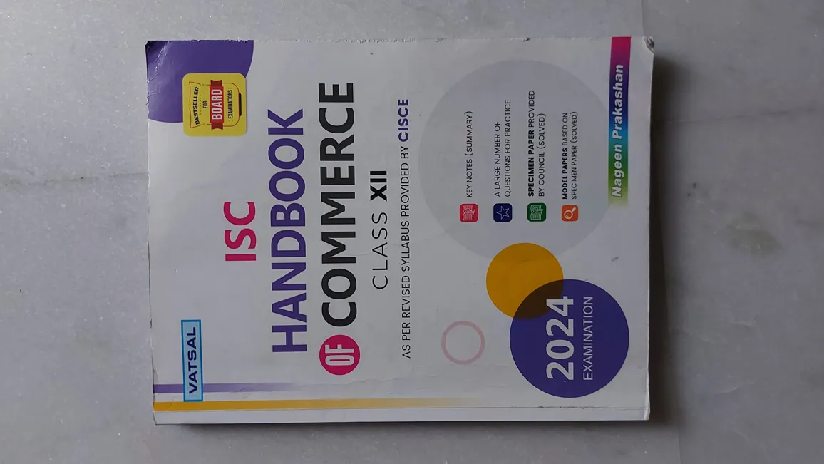 ISC Handbook For Commerce Class XII - English Paperback Edition