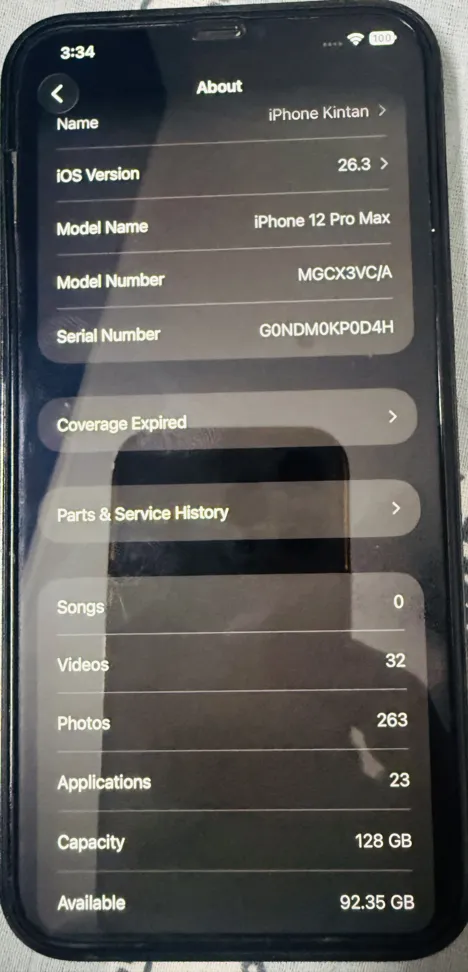 Apple Iphone 12 Pro Max - 128GB - Blue - Original