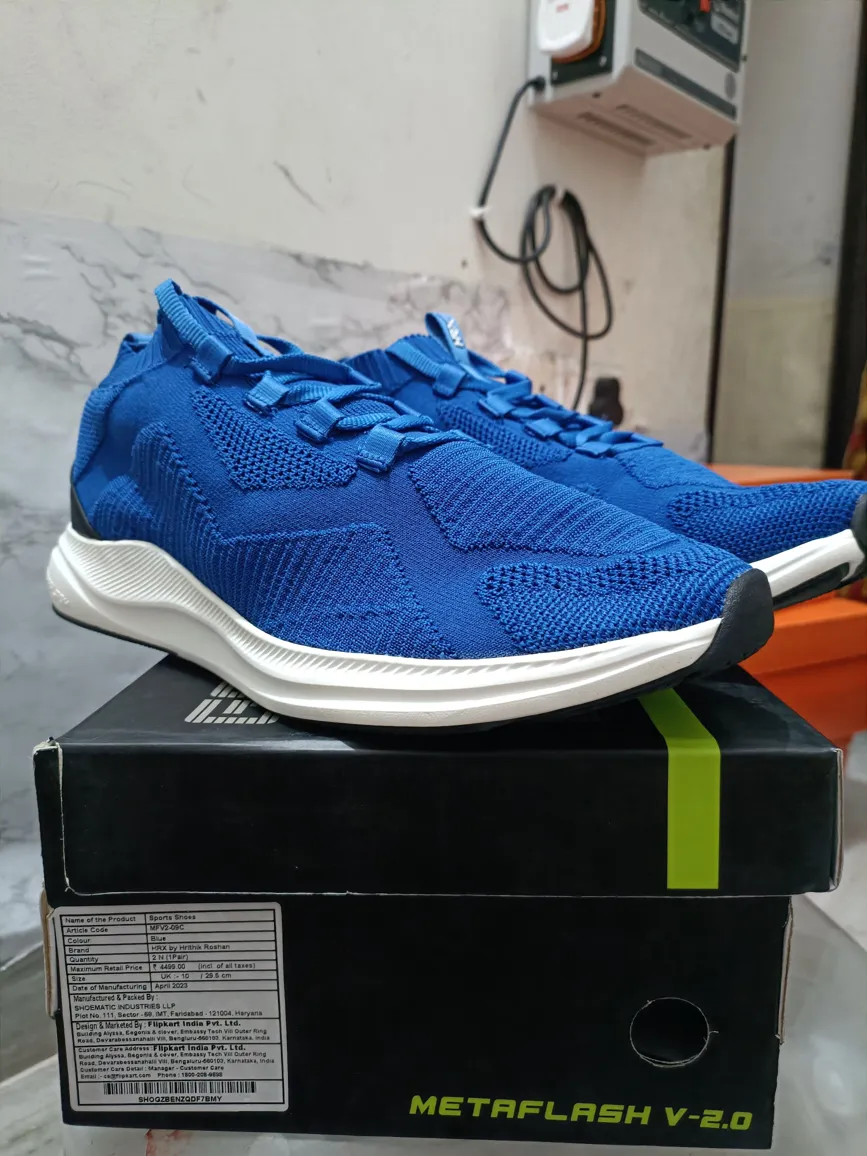 HRX By Hrithik Roshan Men's UK10 Stylish Casual Shoes - Black