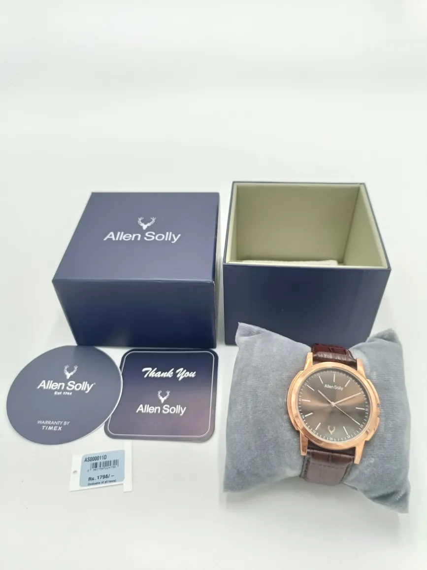 Allen Solly Men's Analog Watch  AS0000C3A - Elegant Black