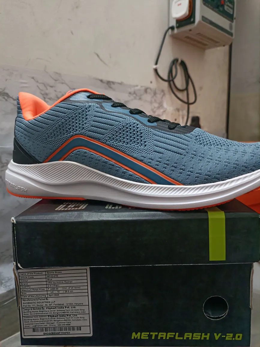 HRX By Hrithik Roshan Men's UK10 Stylish Casual Shoes - Black