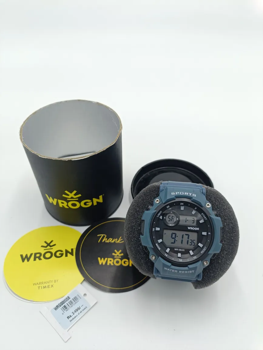 Elegant Men's Digital Watch With Rubber Strap - Ideal For Gifting