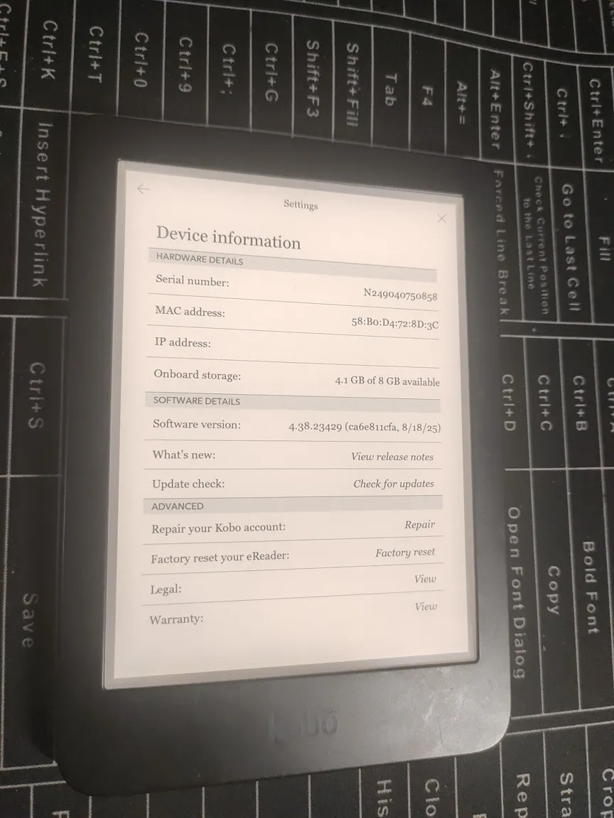 Kobo Clara HD Good Condition Ereader Black 8GB Micro USB Charging