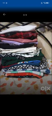 Crop Tops T-shirts M Multi-color Stretchable