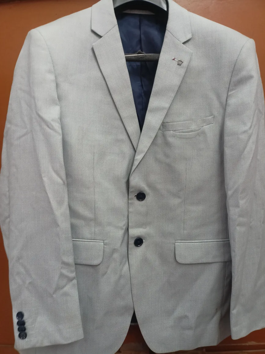 Louis Philippe Slim Fit Blazer Grey 42 Wool Blend