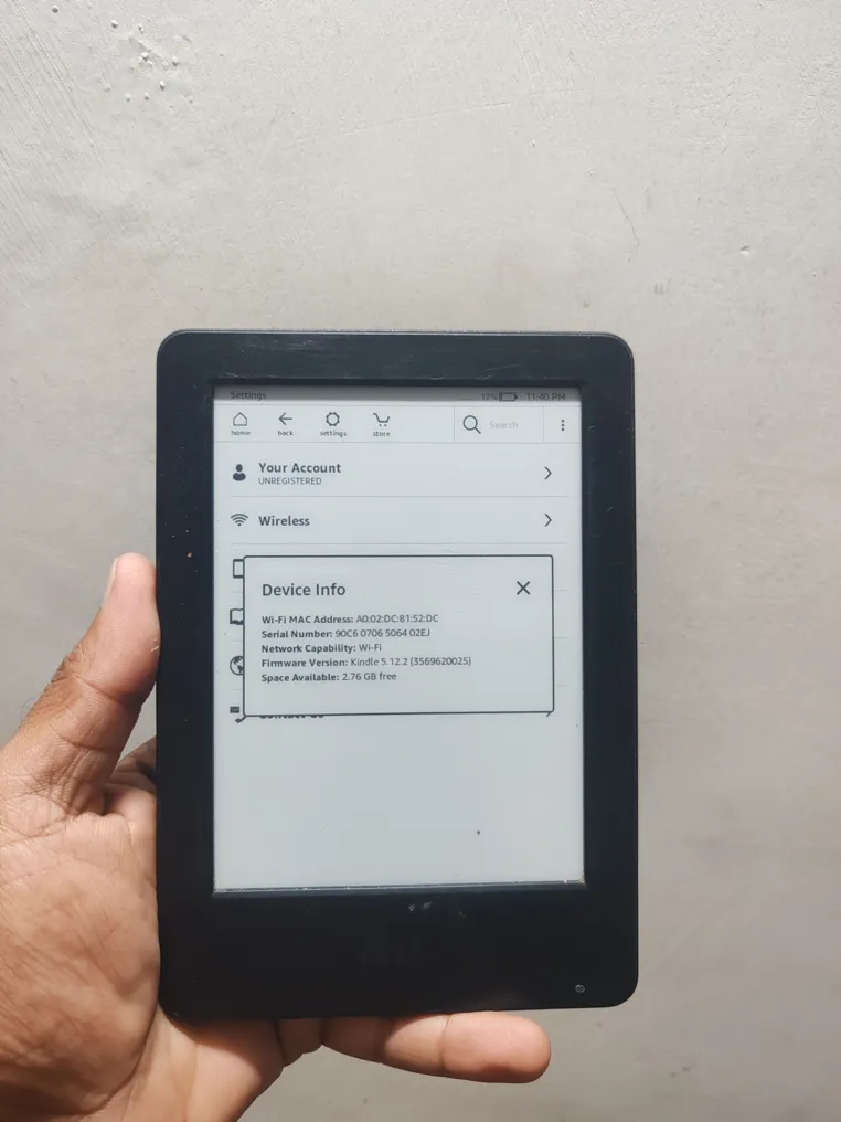 Amazon Kindle 7th Gen Basic | Used | E-reader | Black | 6-inch Glare-free Display