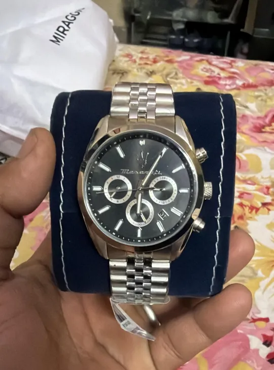 Maserati Competizione Watch For Men - Silver - Chronograph