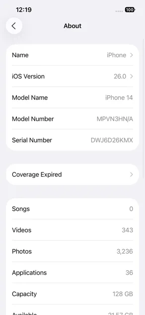 Apple Iphone 14 128GB Unlocked - Minor Dent, Original Box