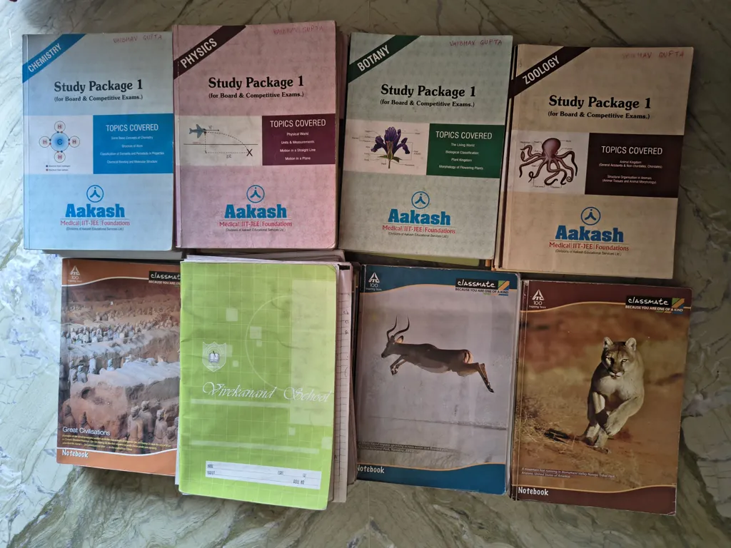 Aakash Targetpmt Complete Set NEET AIIMS Exam Books With Notes