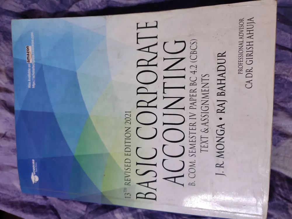 2021 Edition Basic Corporate Accounting Paperback - English