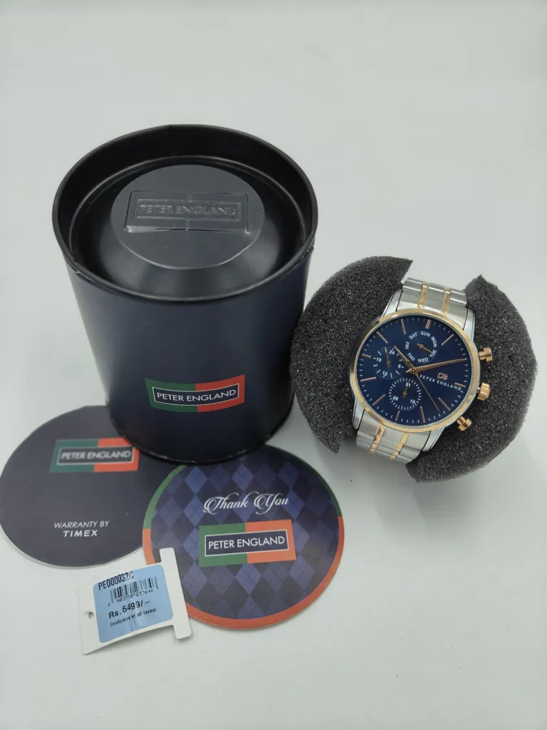 Peter England Men's Analogue Chain Watch - Elegant Gift