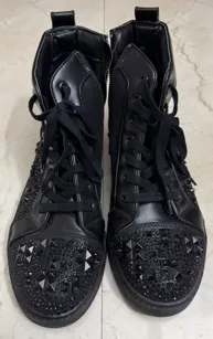 Steve Madden Headliner Unused Sneaker | Black | UK 9 | Embellished Design