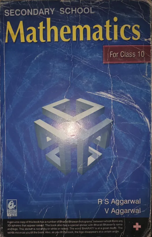 R.S. Secondary School Mathematics Class 10 Bharati Bhawan Paperback