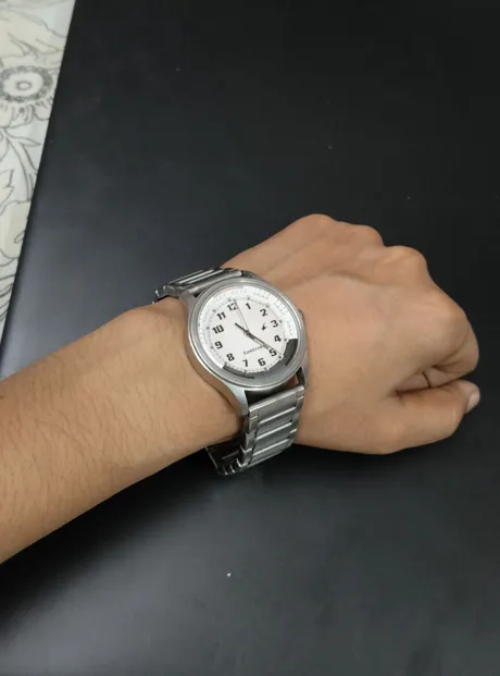 Fastrack Men's Leather Analog Watch - White Dial, Quartz Movement