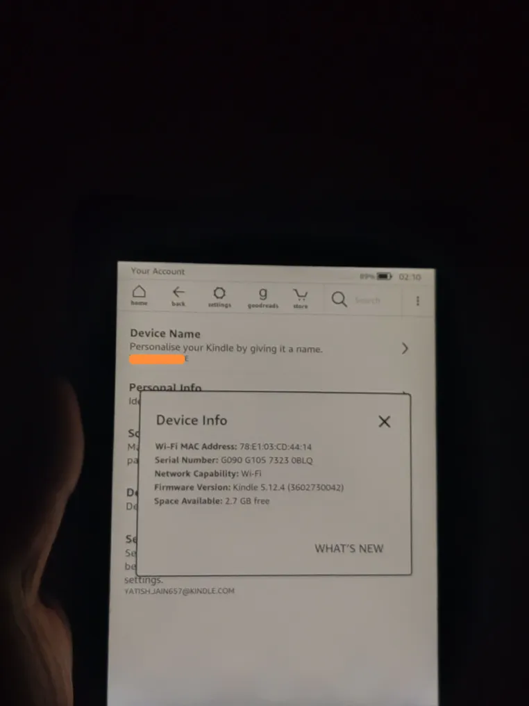 Kindle Paperwhite 7th Gen Like New Black Ebook Reader With Backlight