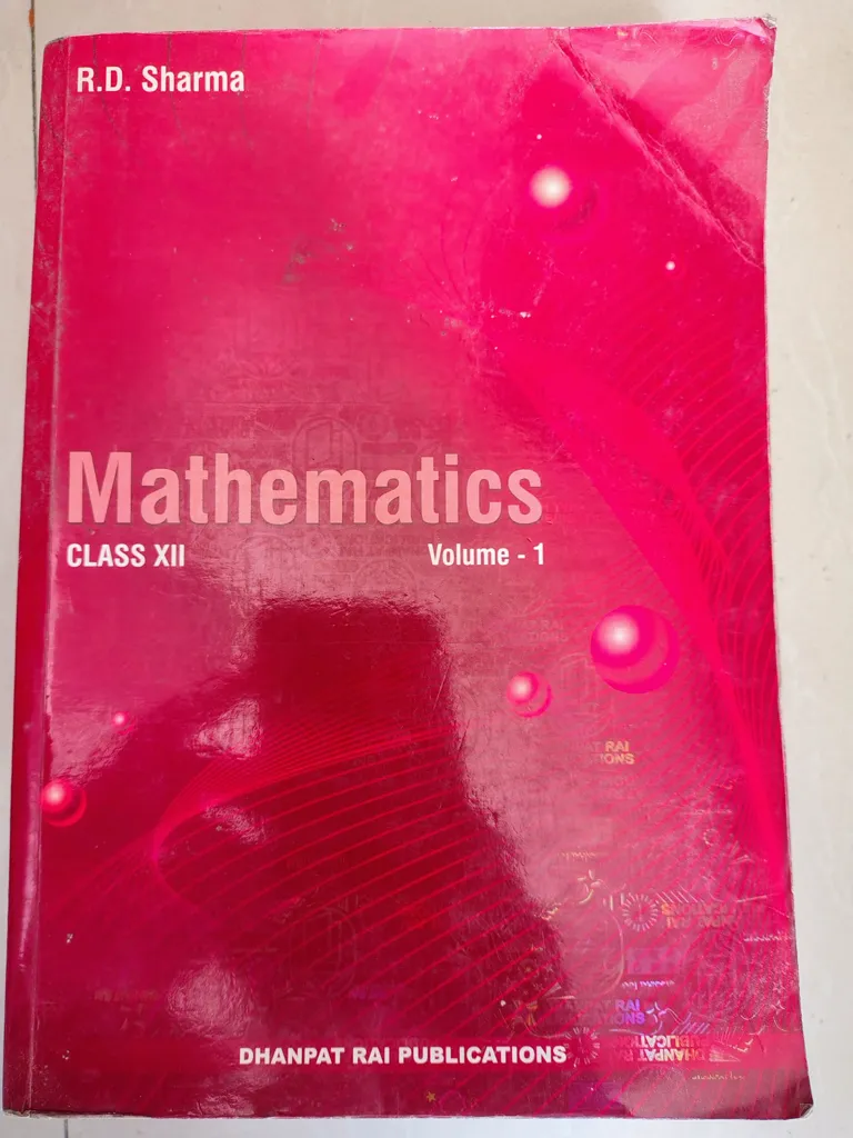 RD sharma class 12th Volume-1