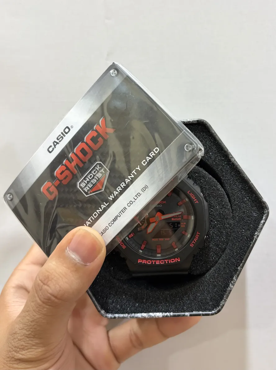 Casio G-shock GA-B2100BNR-1A Excellent Condition Analog-digital Black & Red Tough Solar