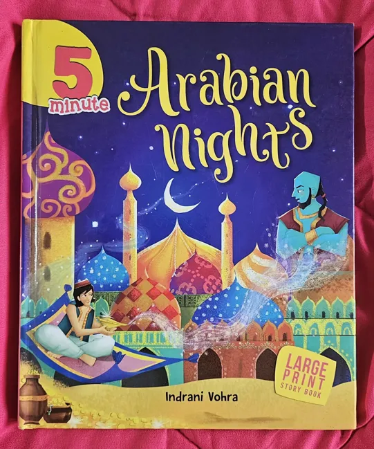 5 Minute Arabian Nights Story Book Hardcover Large Print Children