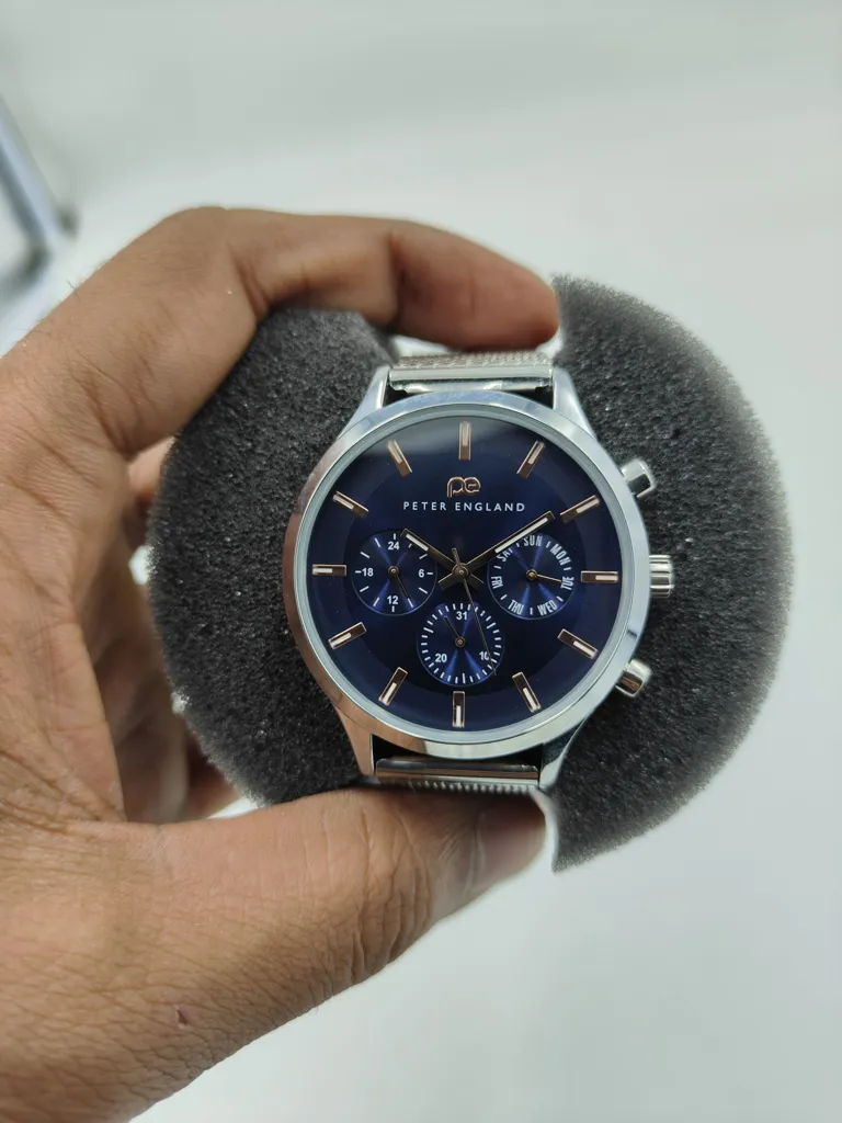 Peter England New Men Analogue Watch - Blue - Chain