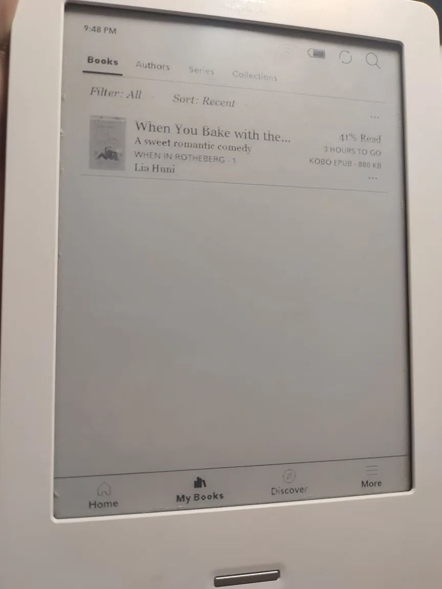 Kobo Touch E-reader White - Working Condition, No Backlight