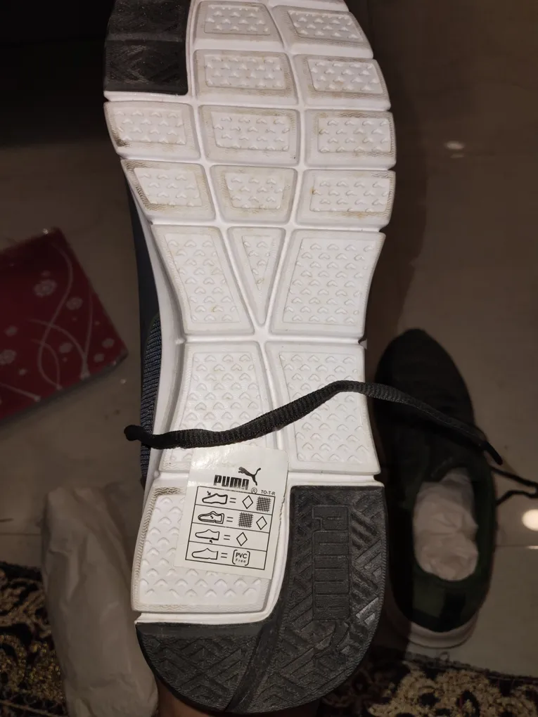 Puma Unused Men's Running Shoes Grey/green UK10.5 Softfoam Comfort