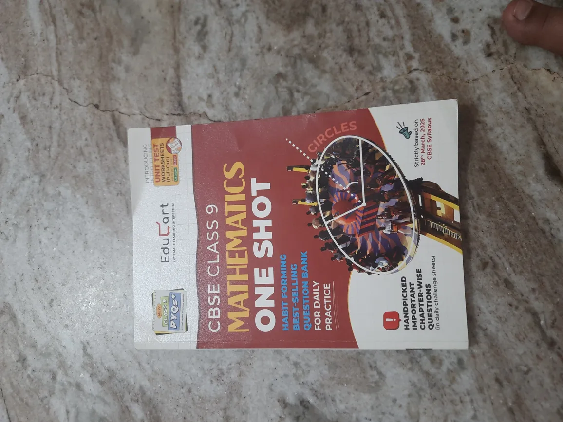 Educart Class 9 Mathematics One Shot Question Bank - New - Paperback - Red - Under 1 Kg