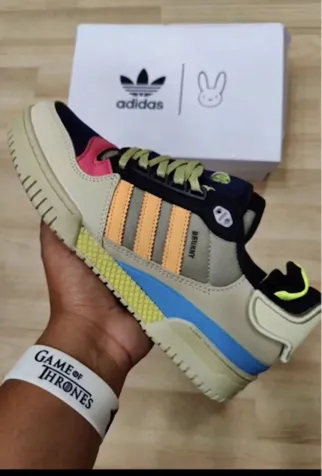 Adidas Bad Bunny Sneakers UK8 Multi-color Unique Design
