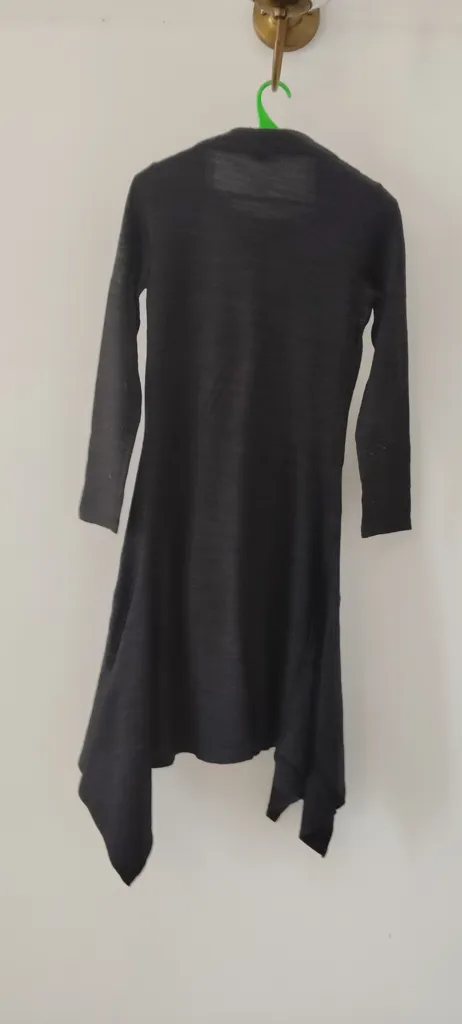 Woolen One Piece Dress Good Condition Women's Black XS/S Stretchable