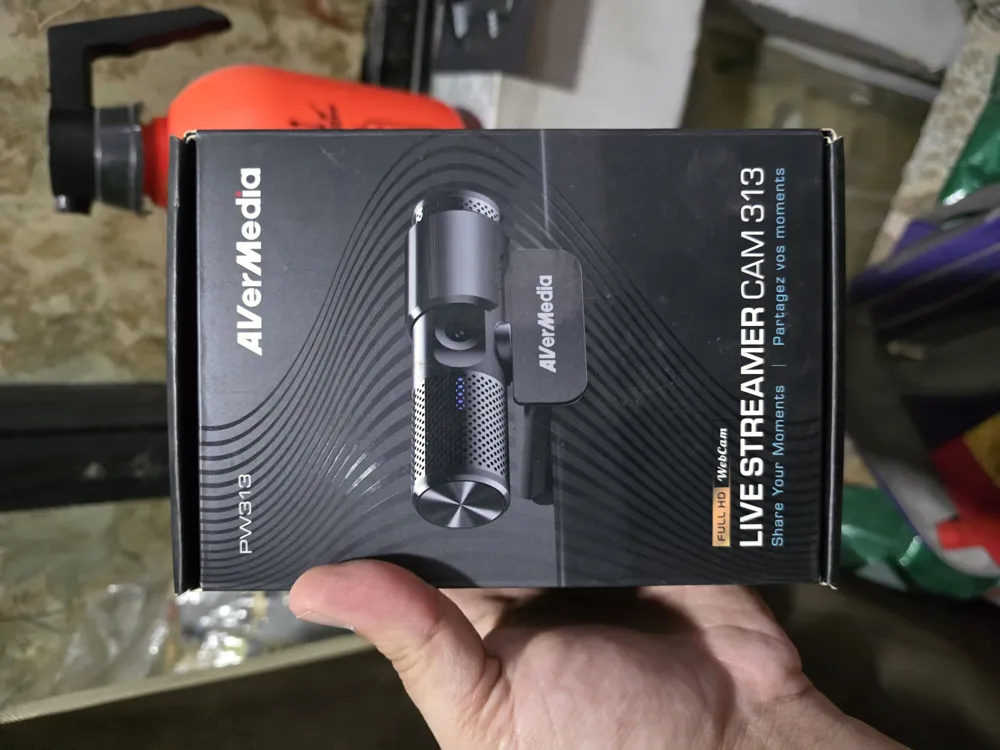 Avermedia Live Streamer CAM 313 - Excellent Condition - Webcam - Black - Full HD 1080P - Dual Microphone