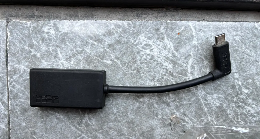 Gopro Mic Adapter Excellent Condition Type C To 3.5mm For HERO 5-13 Black