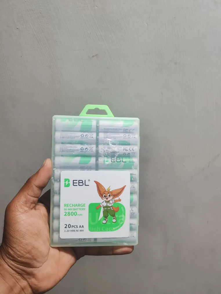 Buy used EBL New Batteries – 20 Pieces AA Rechargeable High Capacity Green online on Resellpur