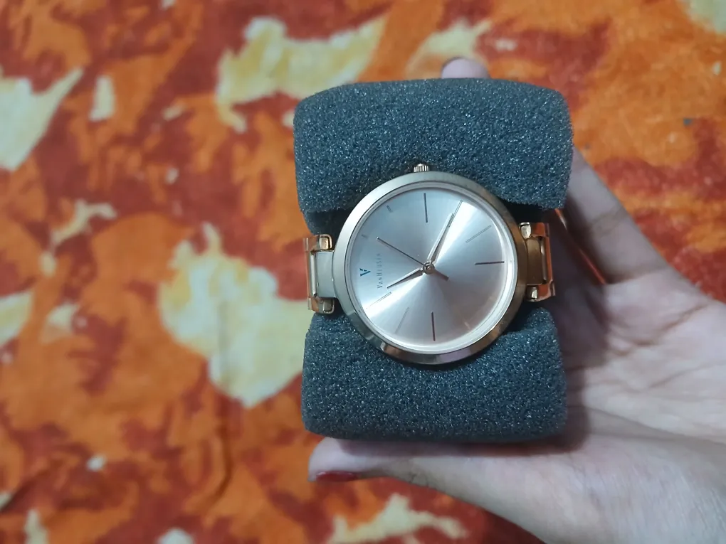 Van Huesen High Quality Watch For Men, Rose Gold, Original Box Included
