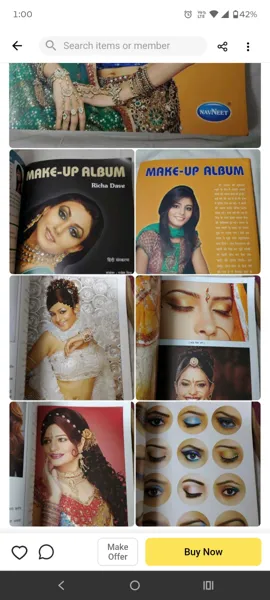 Navneet Hardcover Makeup Book For Women - Colorful Pages - Under 1 Kg