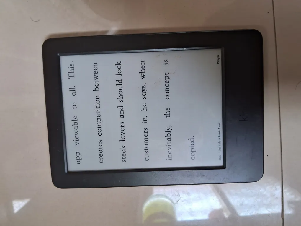 Amazon Kindle 7th Generation E-reader, Black, Good Condition