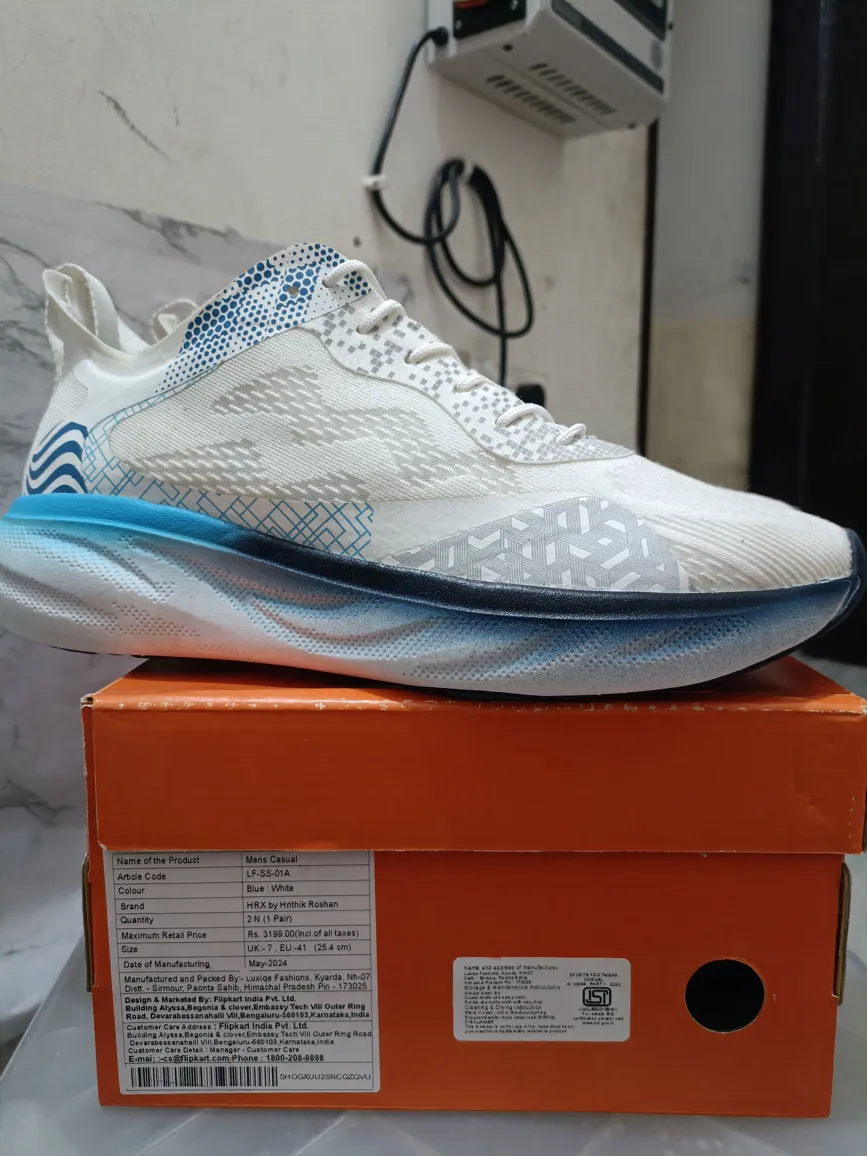 HRX Men's UK7 Premium Casual Running Shoes - Comfortable & Stylish