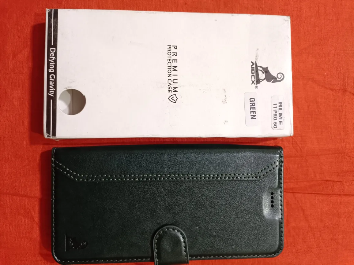 Realme 11 Pro 5G Premium Leather Flip Back Cover - Green