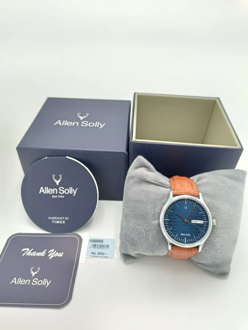 Allen Solly Men's Leather Analog Watch - Timeless Elegance