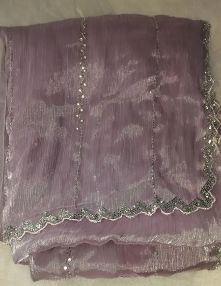 Jimmi Choo Women's One-size Stretchable Saree With Stitched Blouse