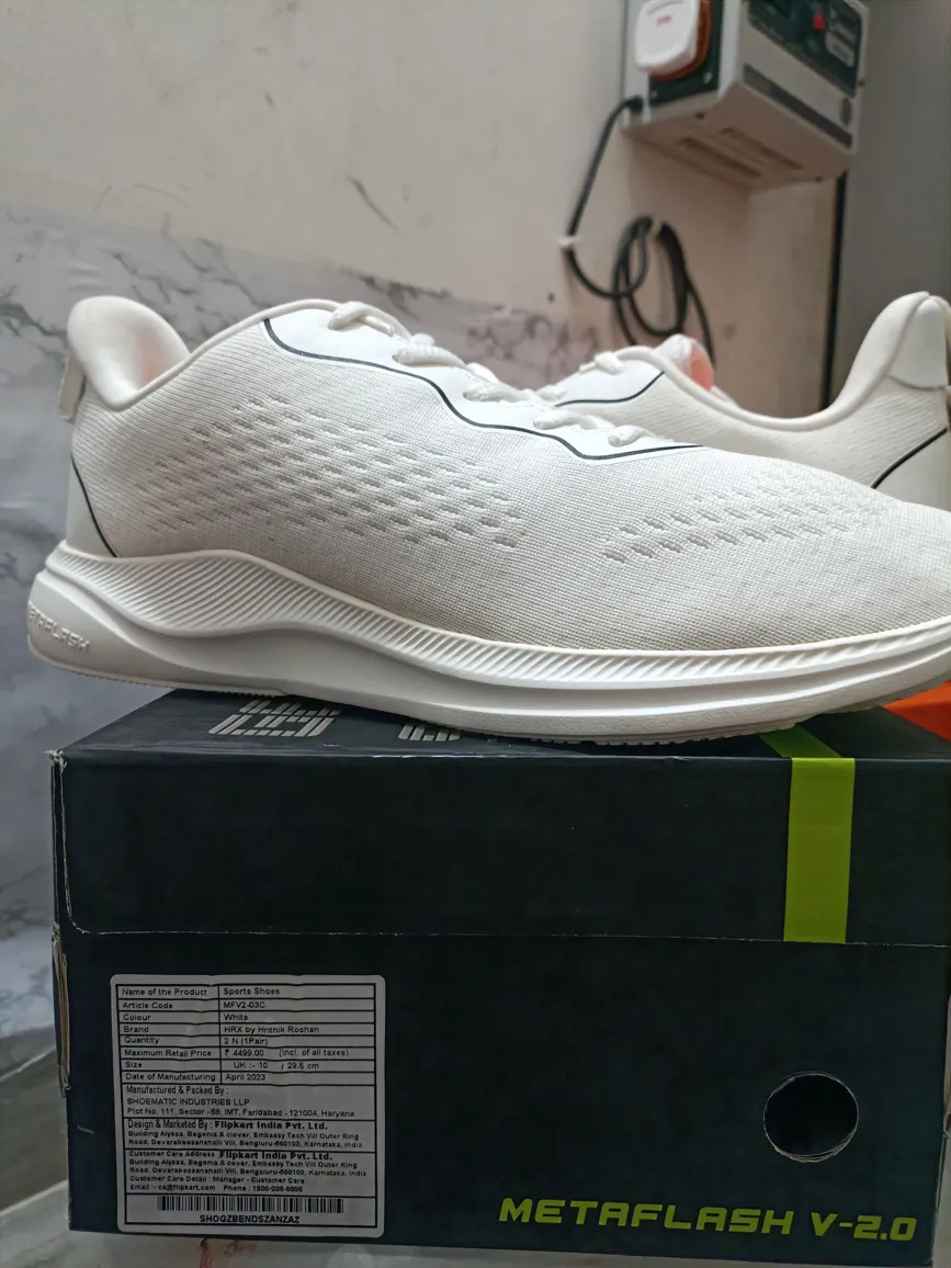 HRX By Hrithik Roshan Men's UK10 Premium Casual Shoes - Black