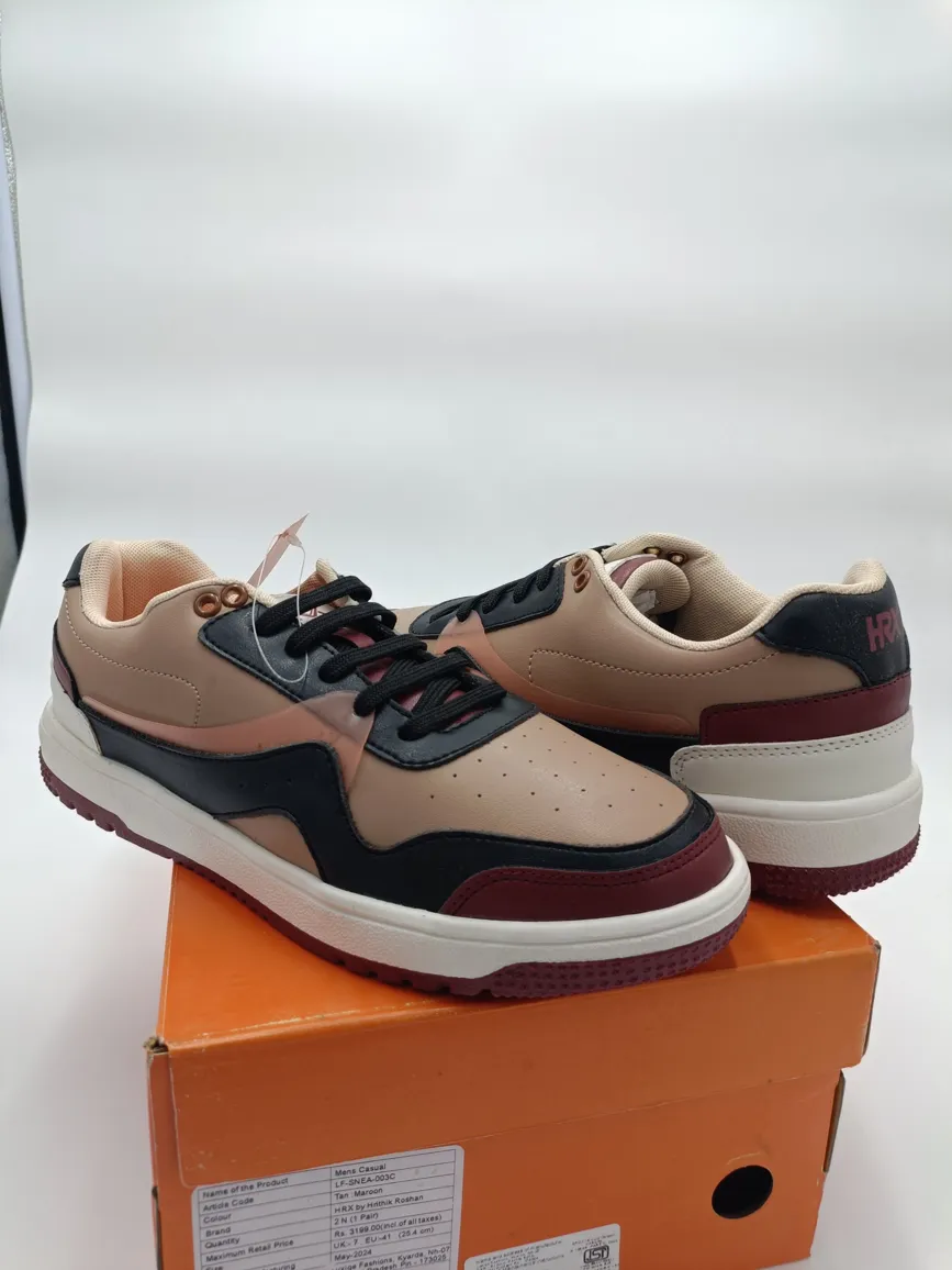 HRX By Hrithik Roshan Men's UK7 Premium Quality Shoes - Black