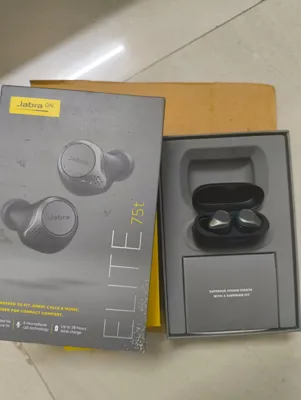 Jabra Elite 75t Refurbished Wireless Earbuds Grey With Box