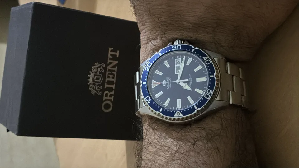 Orient Komasu Automatic Watch - Used - Men's - Blue - 200m Water Resistant - Diver Style