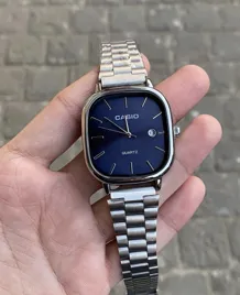 Casio Unisex Blue Chain-link Watch- duplicate