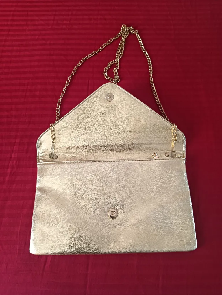 Colorbar USA New Women's Handbag Gold Party Wear One Pocket