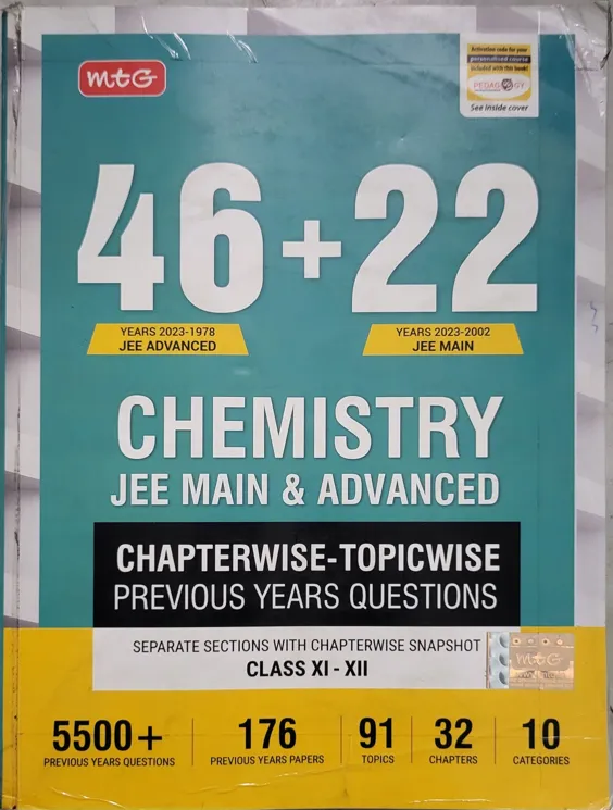 MTG JEE Main & Advanced Chemistry Solved Papers 1978-2023