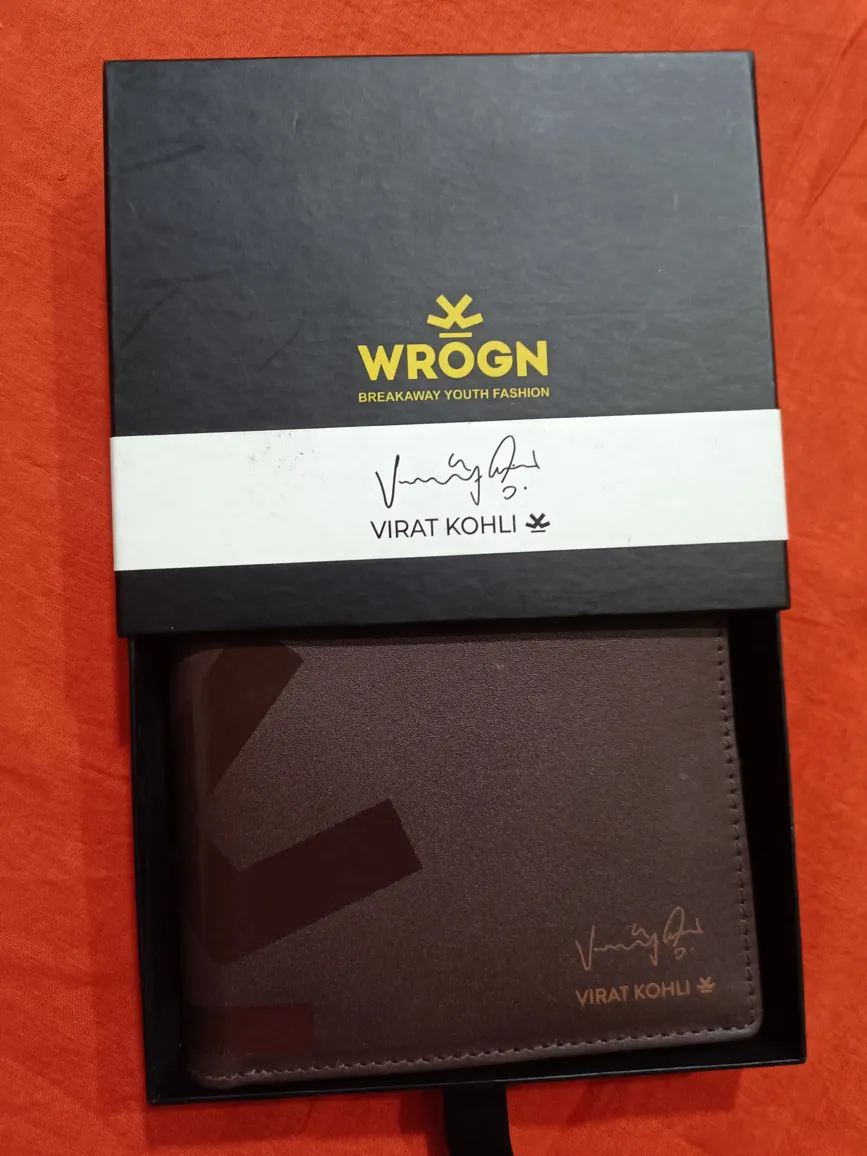 Wrong Men Genuine Leather Wallet - Brown