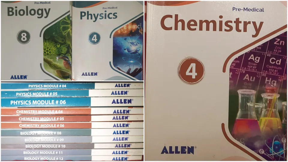 Allen Pre-medical NEET Modules 12th Grade Biology Physics Chemistry Set