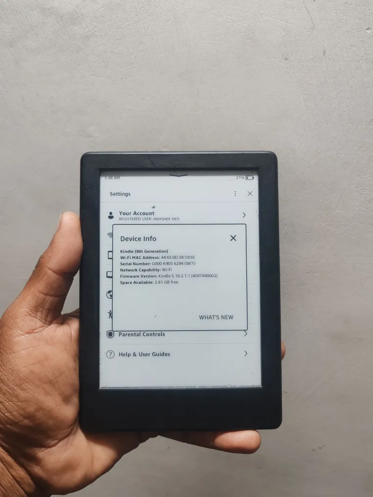 Buy used Amazon Kindle 8th Generation - Good Condition - E-reader - Black - 4GB Storage - Lightweight online on Resellpur