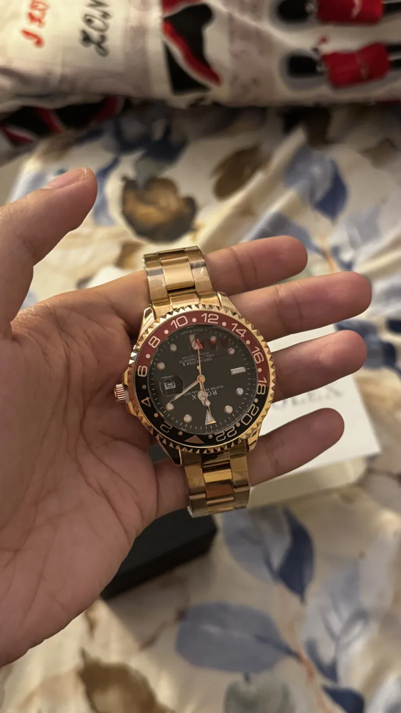 Rolex Gmt-master II Brand New Gold Black Watch (copy)