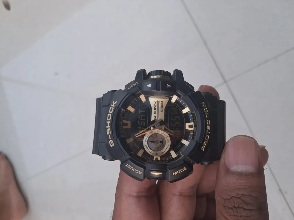 Casio G-shock GA-400GB Analog Sports Watch Black Gold